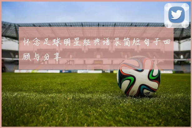 怀念足球明星经典语录简短句子回顾与分享